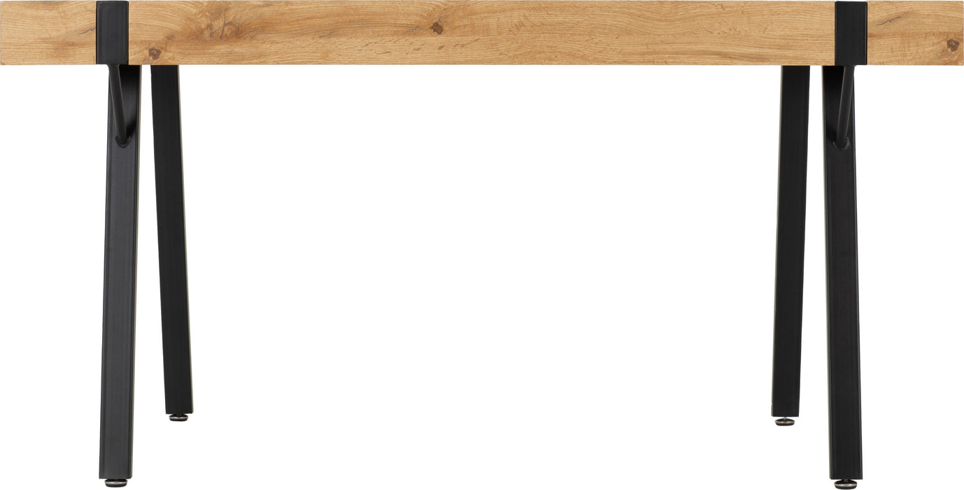 Treviso Dining Table – Light Oak Effect/Black