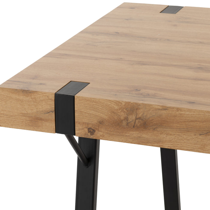 Treviso Dining Table – Light Oak Effect/Black