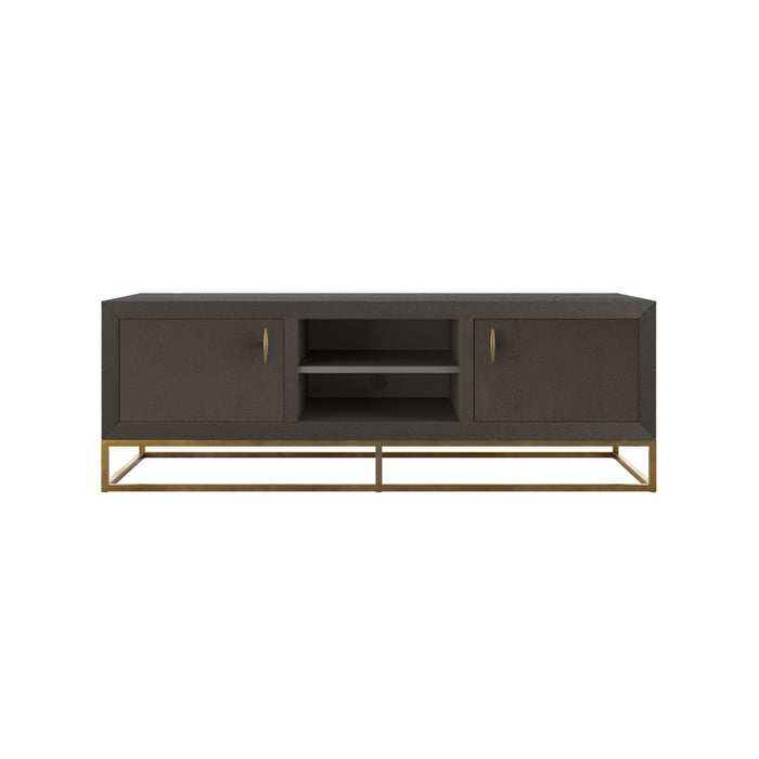 Hampton TV Unit | Brown Shagreen-Cheshire Furniture Outlet