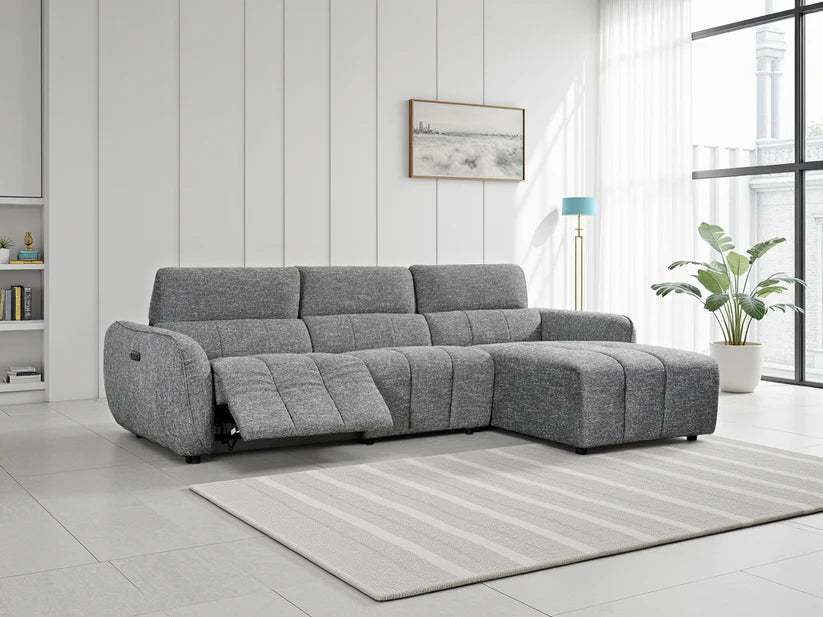 Turin Electric Recliner Sofa Right Hand