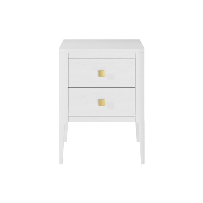 Abberley Bedside | White | 2 Drawers-Cheshire Furniture Outlet