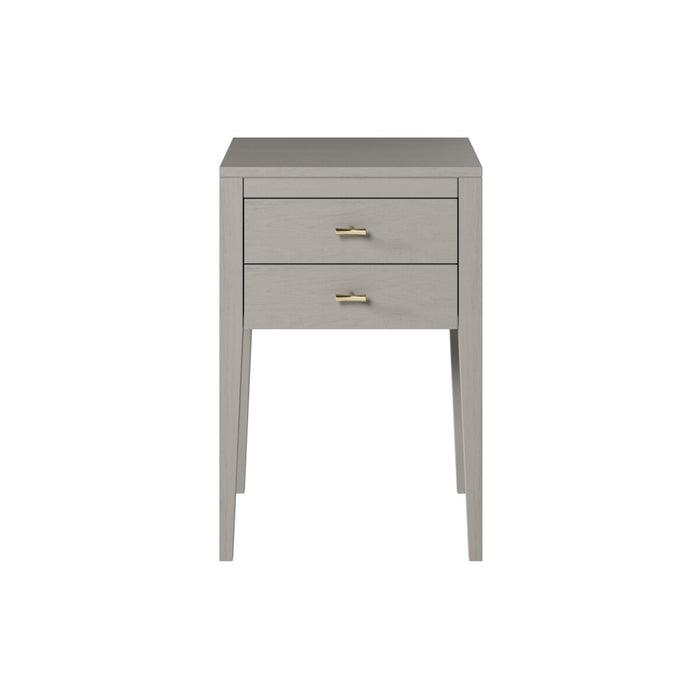 Radford Bedside | Grey | 2 Drawers-Cheshire Furniture Outlet