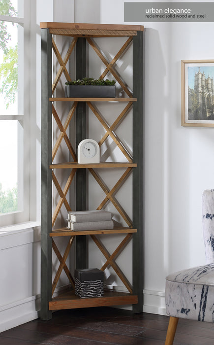 Urban Elegance - Reclaimed Large Corner Bookcase