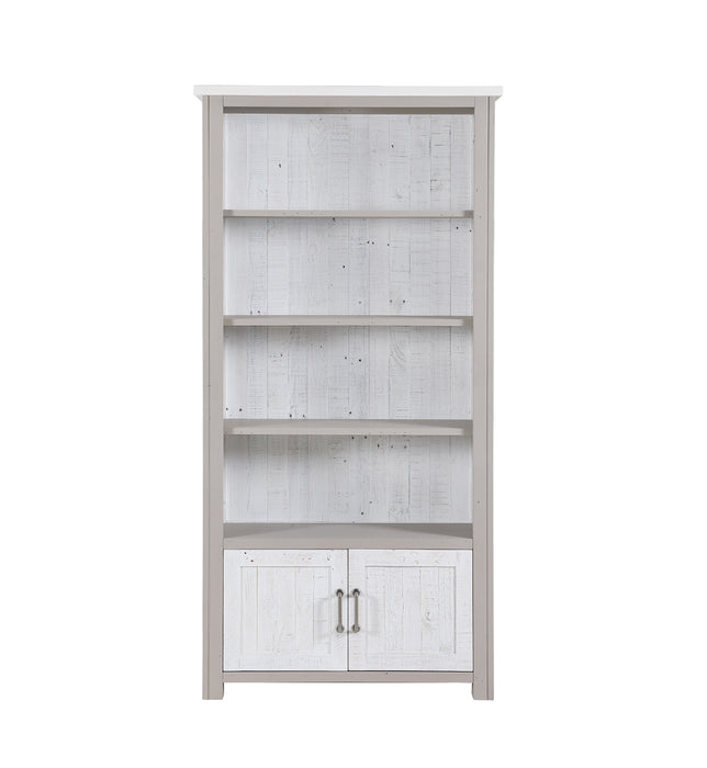 Greystone - Large Open Bookcase with Doors