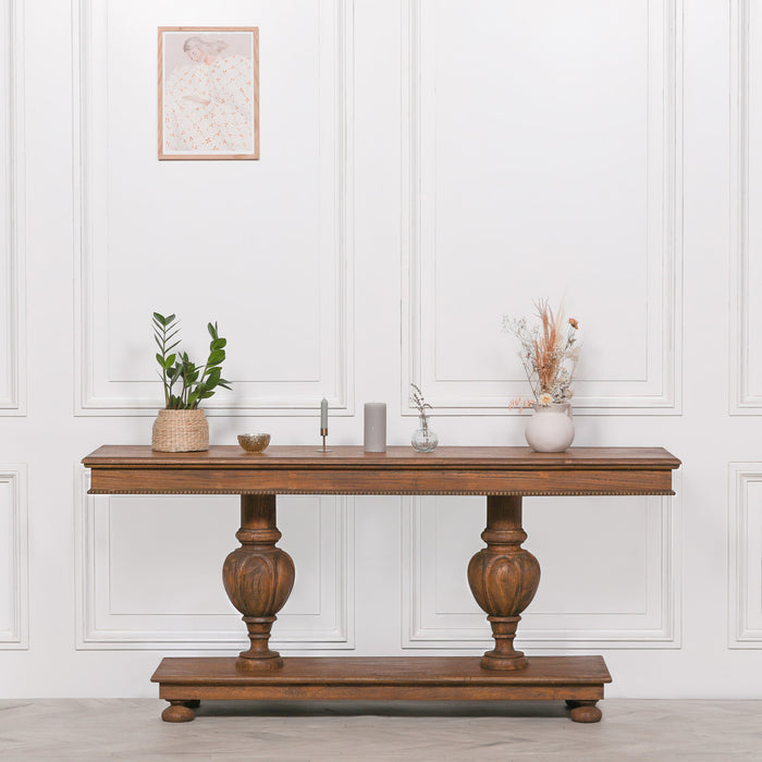Rustic Wooden Console Table 180cm
