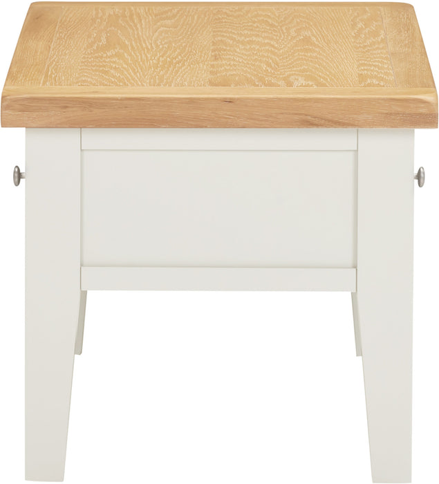 Windsor 2 Drawer Coffee Table - Ivory Oak