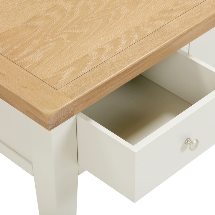 Windsor 2 Drawer Coffee Table - Ivory Oak