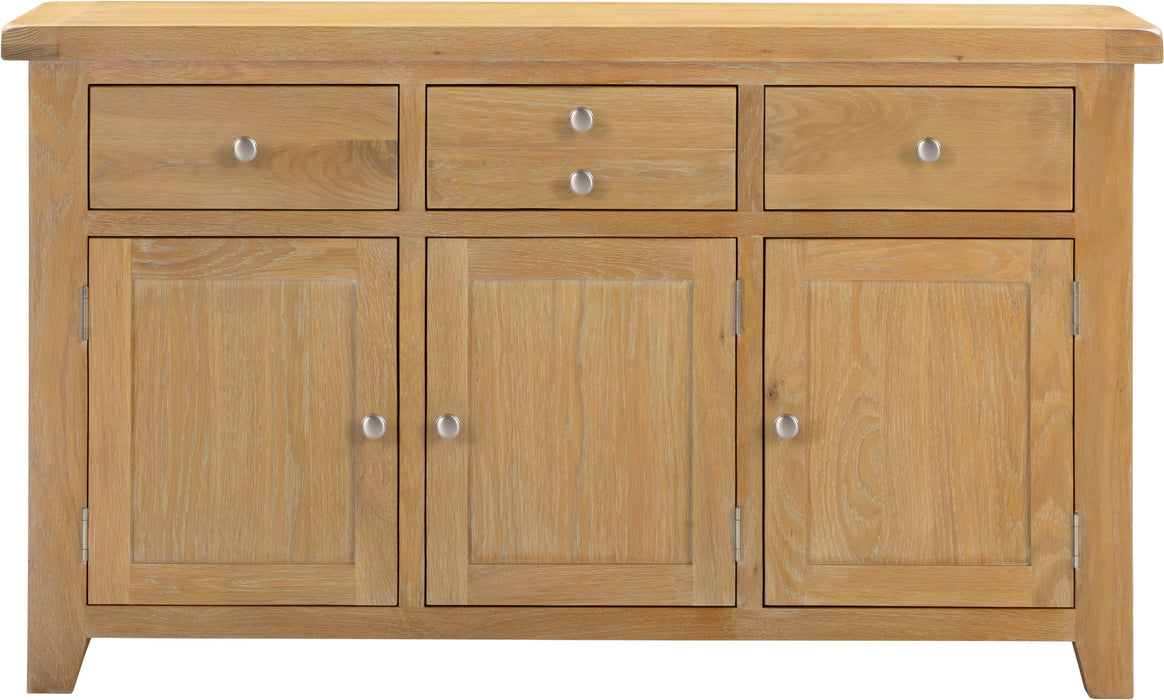 Windsor 3 Door 3 Drawer Sideboard – Natural Oak