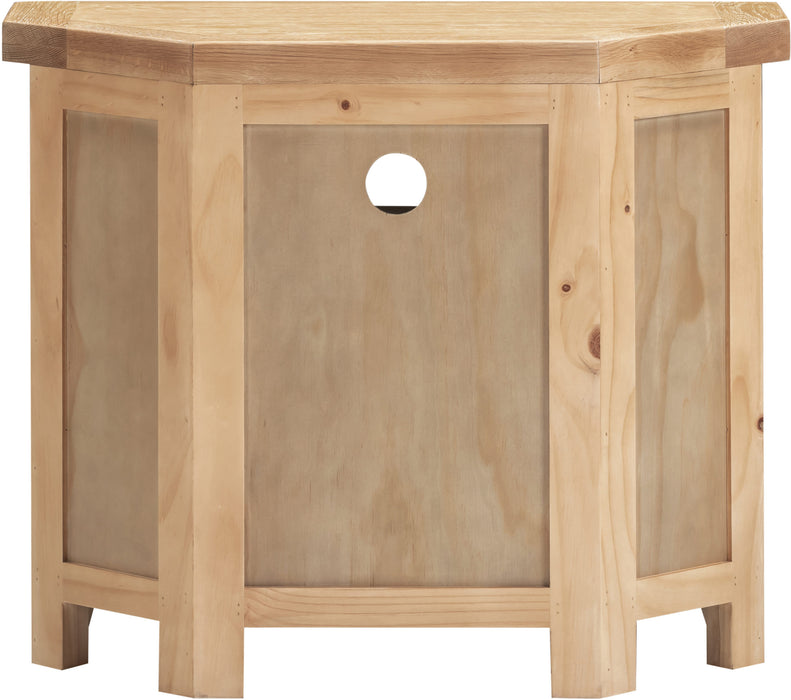 Windsor Corner TV Unit - Natural Oak