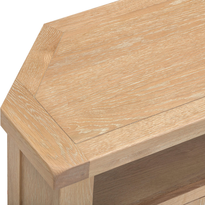 Windsor Corner TV Unit - Natural Oak