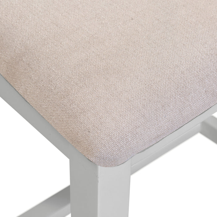 Windsor Cross Back Chair (Box of 2) – Pebble Grey/Oat Fabric