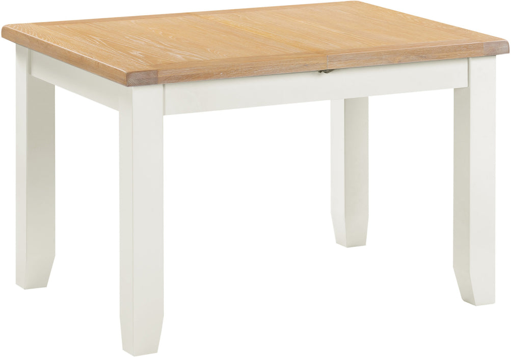 Windsor Extending Dining Table – Ivory/Oak