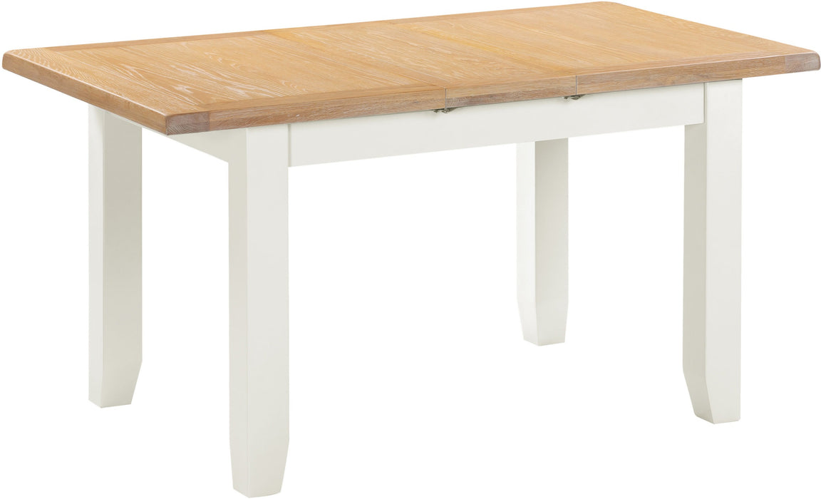Windsor Extending Dining Table – Ivory/Oak