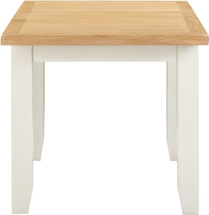 Windsor Extending Dining Table – Ivory/Oak