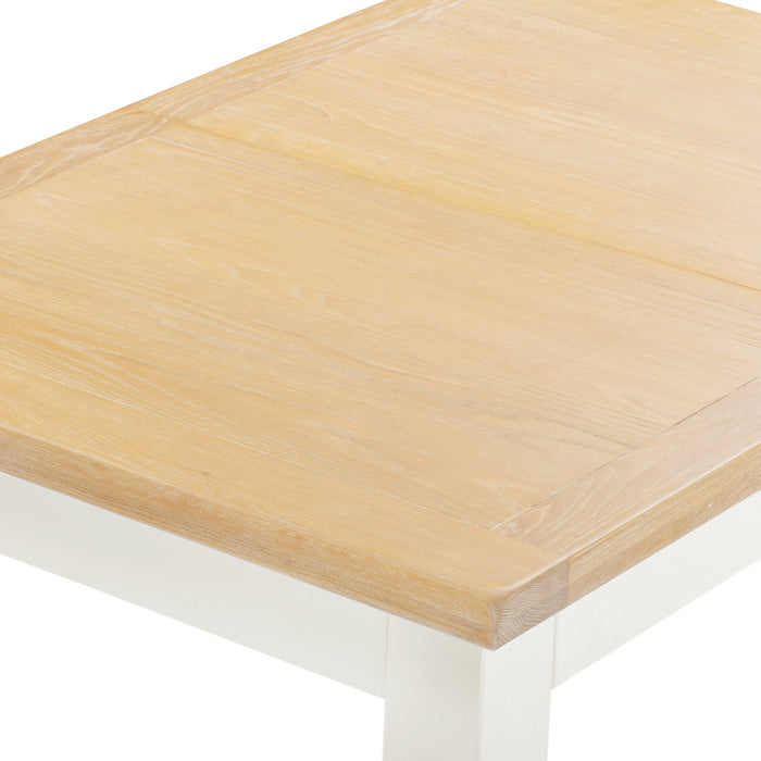 Windsor Extending Dining Table – Ivory/Oak