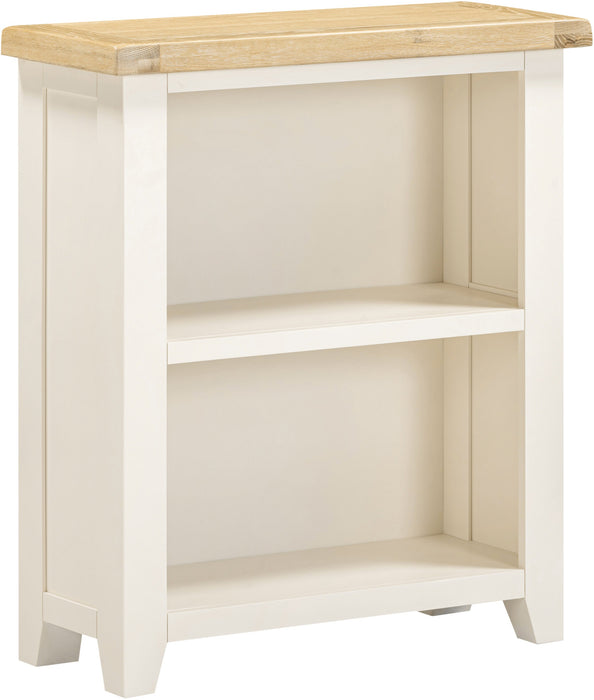 Windsor Low Bookcase - Ivory/ Oak