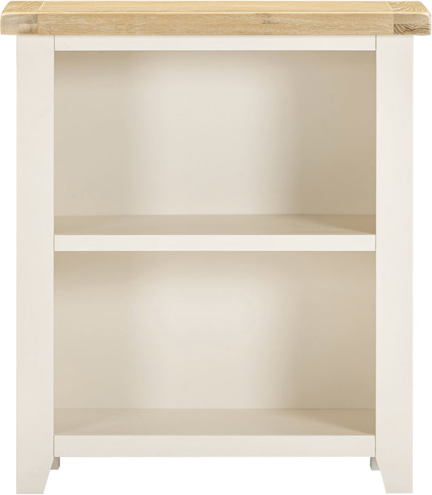 Windsor Low Bookcase - Ivory/ Oak