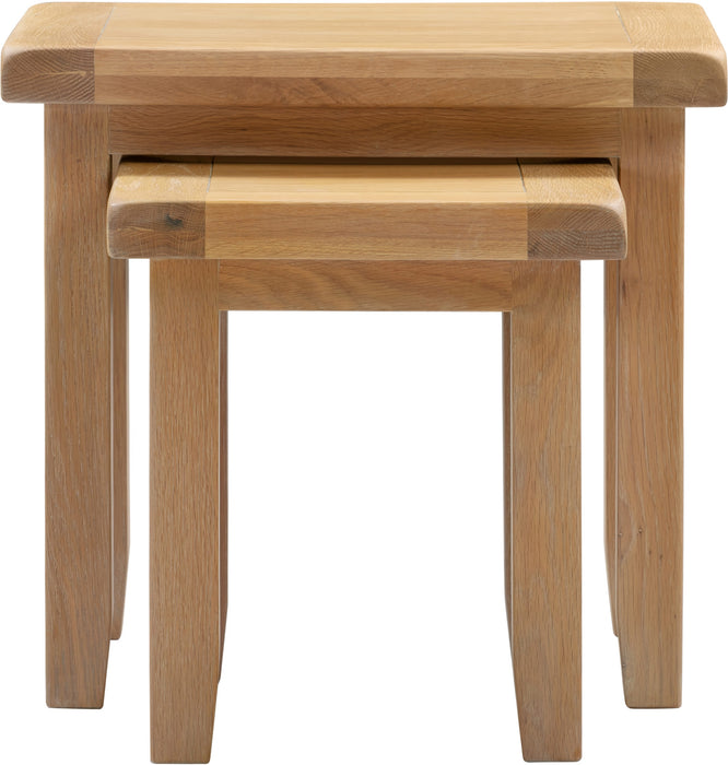 Windsor Nest Of 2 Tables - Natural Oak