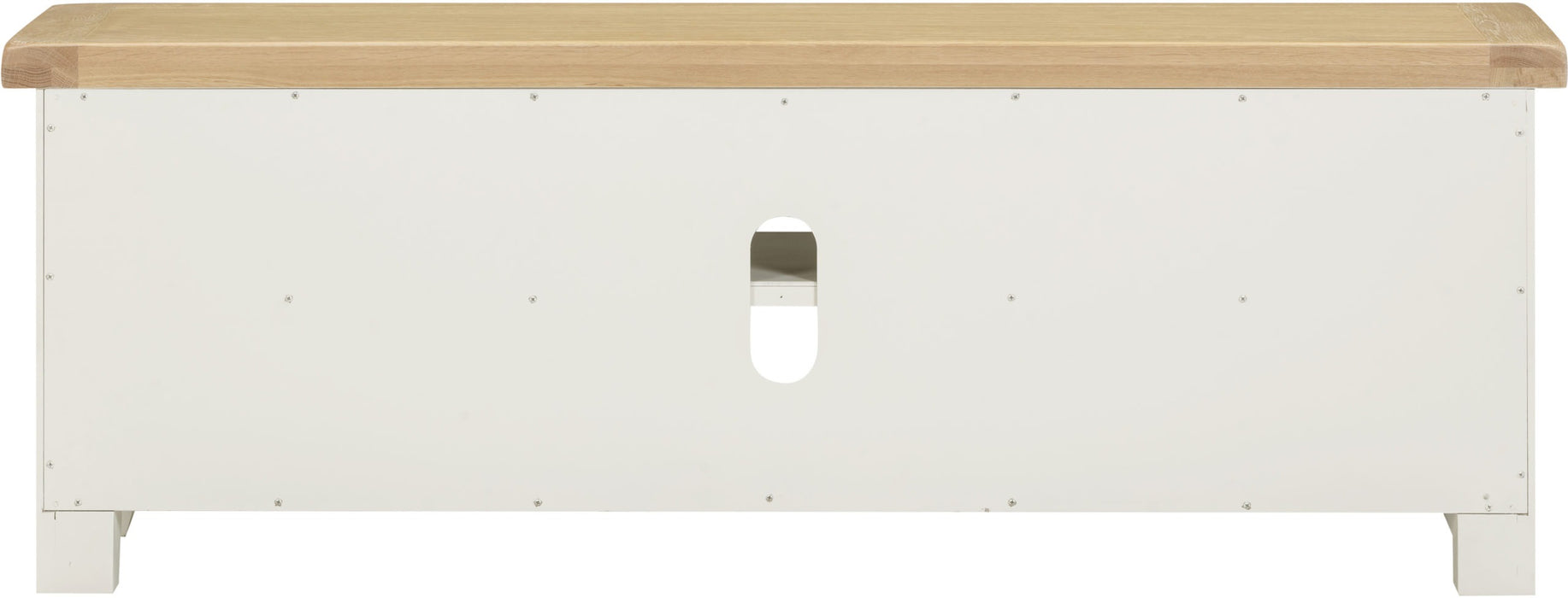 Windsor Straight Tv Unit - Ivory/Oak