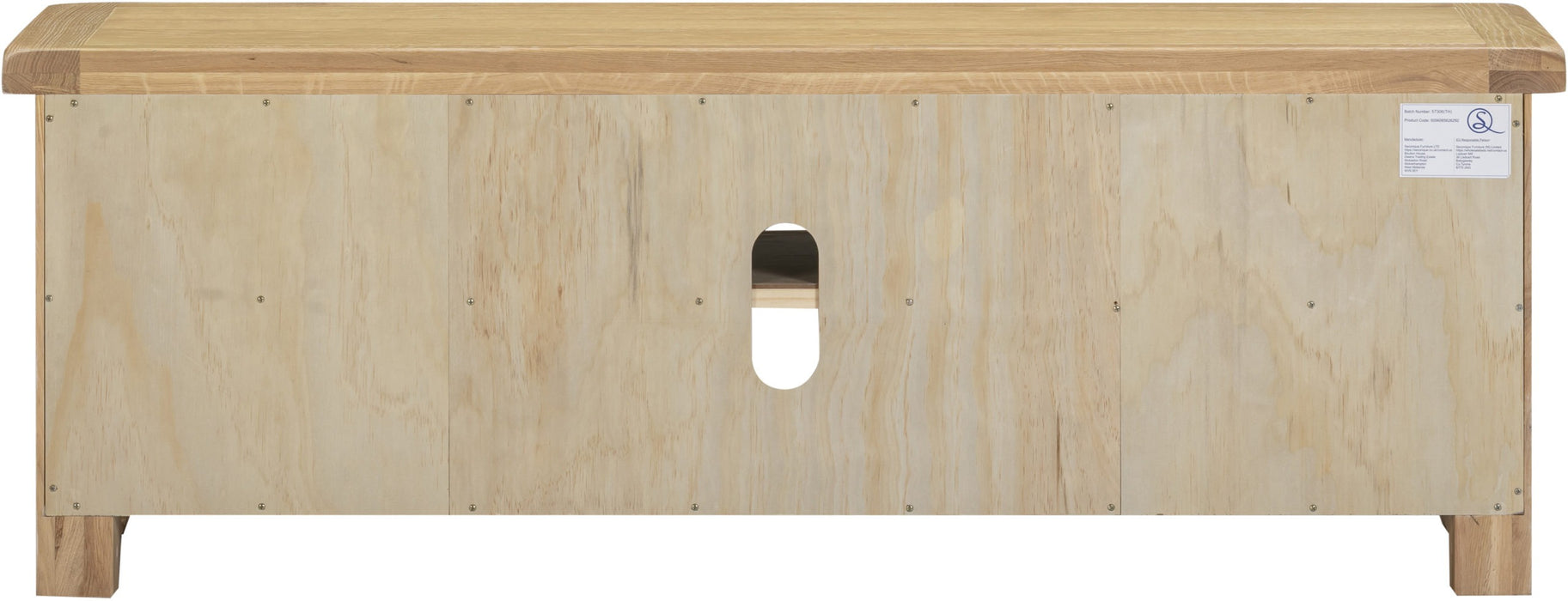 Windsor Straight TV Unit - Natural Oak