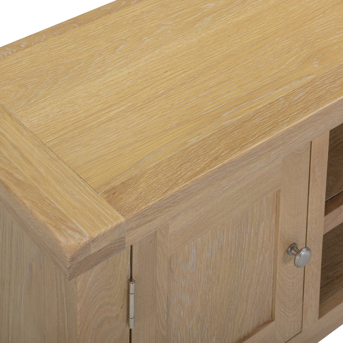 Windsor Straight TV Unit - Natural Oak