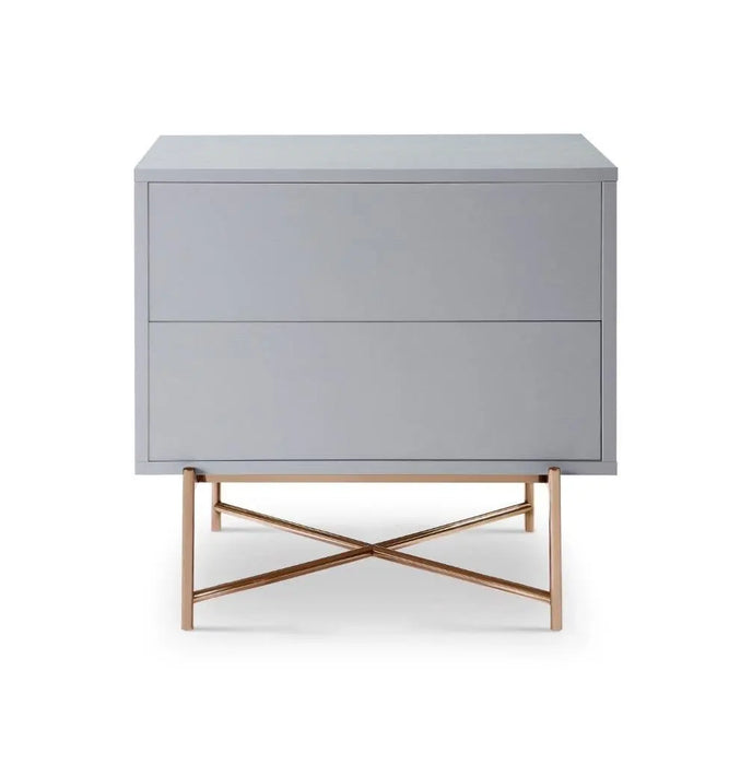 Adriana Bedside Chests White Wood Laminate-Cheshire Furniture Outlet