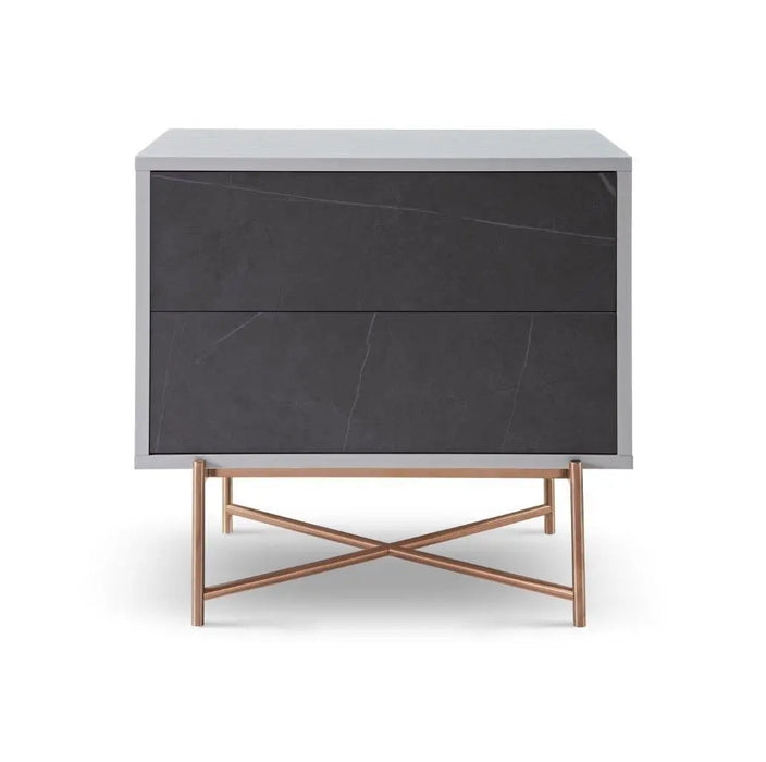 Adriana Bedside Chests White Wood Laminate-Cheshire Furniture Outlet