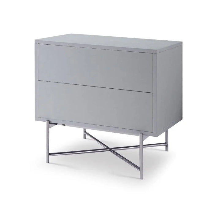 Adriana Bedside Chests White Wood Laminate-Cheshire Furniture Outlet
