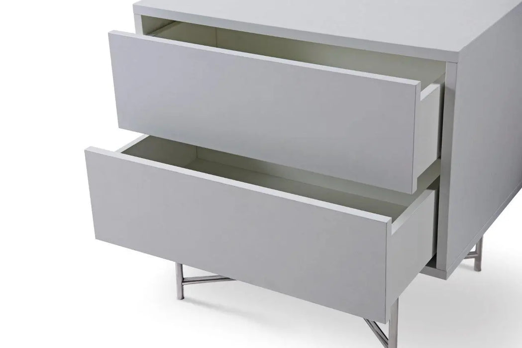 Adriana Bedside Chests White Wood Laminate-Cheshire Furniture Outlet