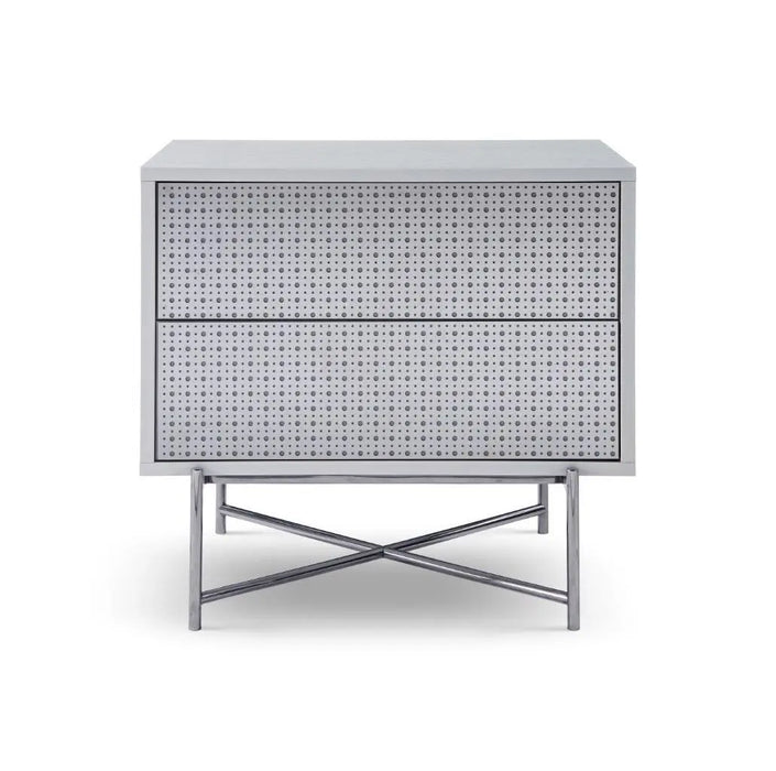 Adriana Bedside Chests White Wood Laminate-Cheshire Furniture Outlet
