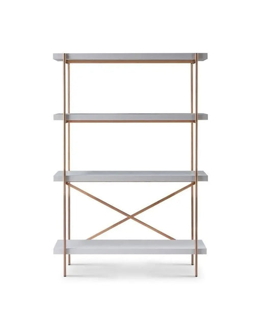 Bookshelf Bronze Brushed-Cheshire Furniture Outlet