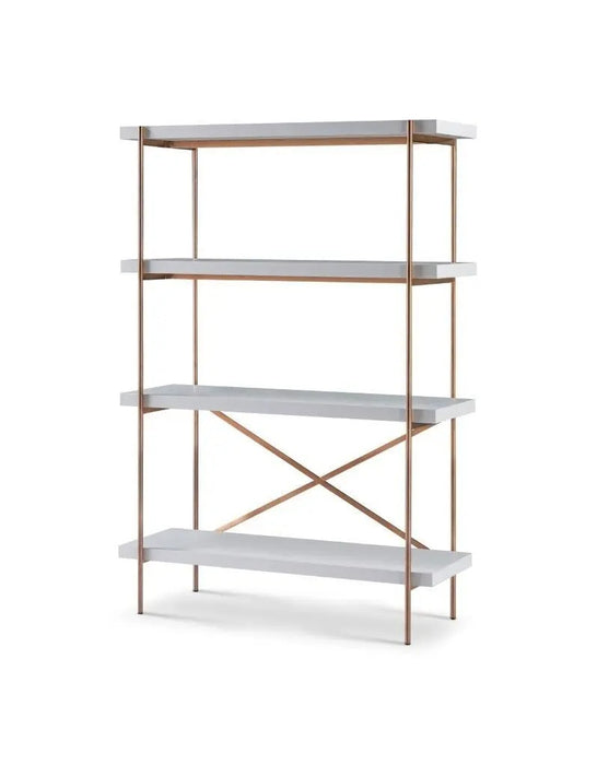 Bookshelf Bronze Brushed-Cheshire Furniture Outlet