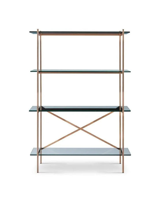 Bookshelf Bronze Brushed-Cheshire Furniture Outlet