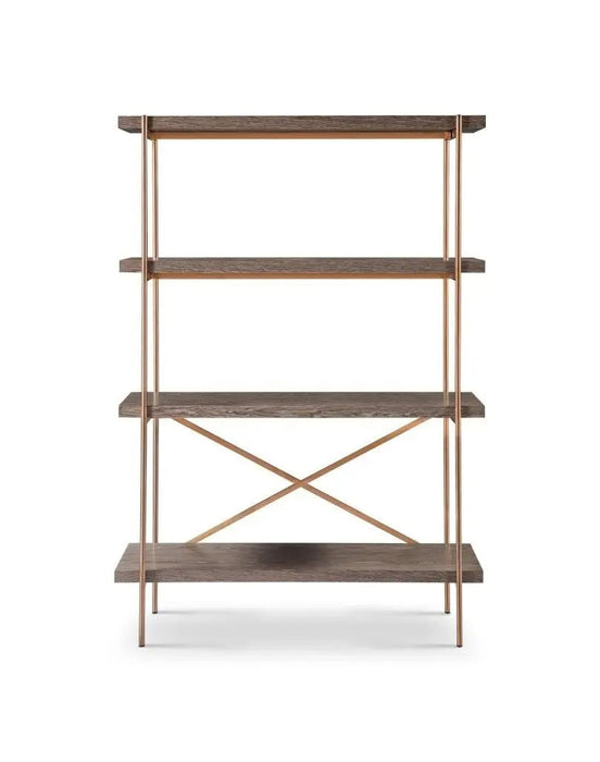 Bookshelf Bronze Brushed-Cheshire Furniture Outlet