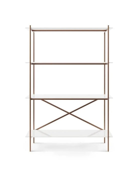 Bookshelf Bronze Brushed-Cheshire Furniture Outlet