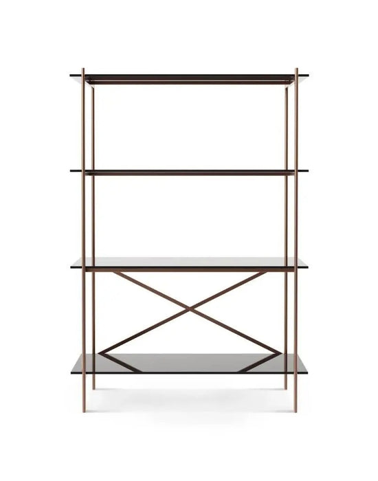 Bookshelf Bronze Brushed-Cheshire Furniture Outlet
