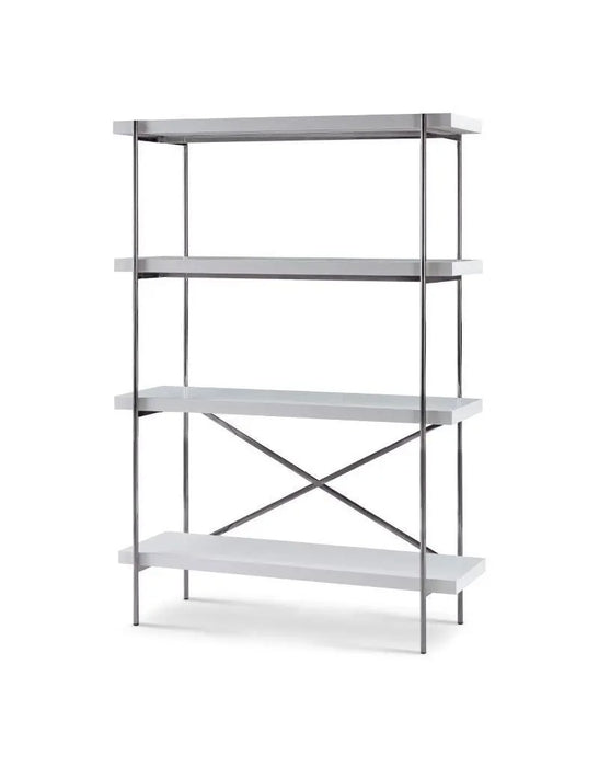 Adriana Bookshelves Dark Chrome-Cheshire Furniture Outlet