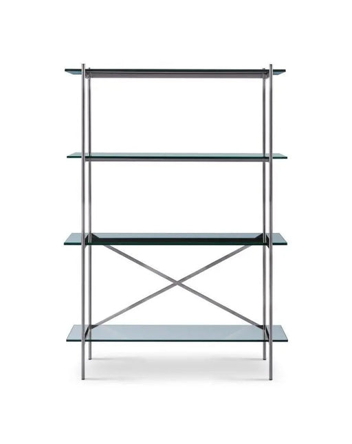 Adriana Bookshelves Dark Chrome-Cheshire Furniture Outlet