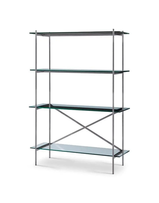 Adriana Bookshelves Dark Chrome-Cheshire Furniture Outlet