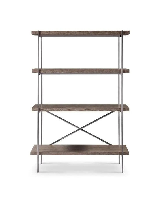 Adriana Bookshelves Dark Chrome-Cheshire Furniture Outlet