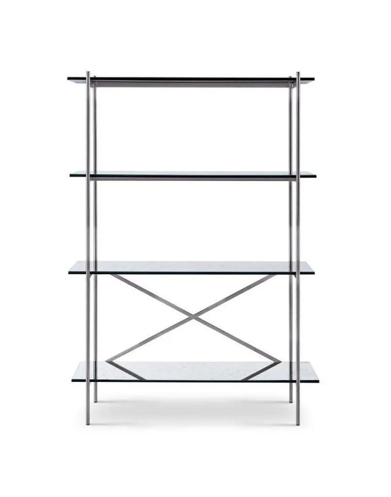 Adriana Bookshelves Dark Chrome-Cheshire Furniture Outlet