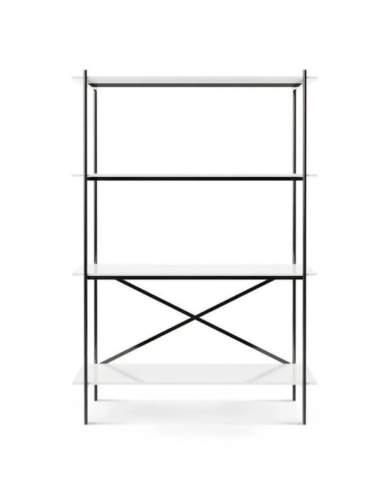 Adriana Bookshelves Dark Chrome-Cheshire Furniture Outlet