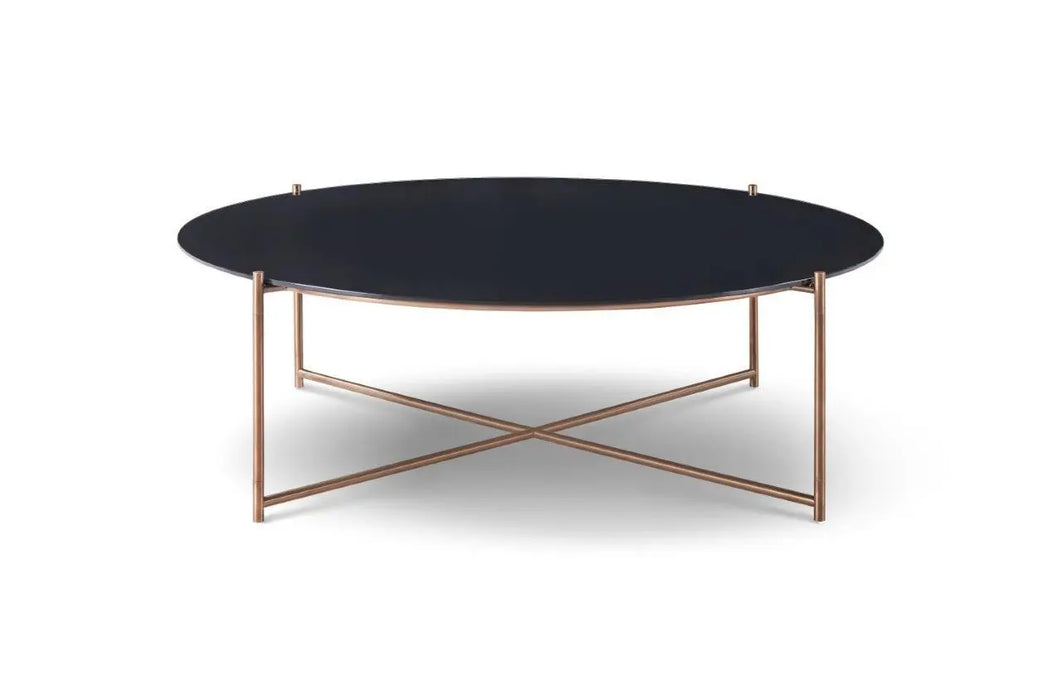 Large Round Coffee Table Frame With Marble Top-Cheshire Furniture Outlet