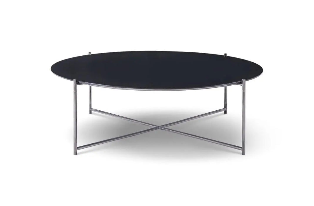 Large Round Coffee Table Frame With Marble Top-Cheshire Furniture Outlet