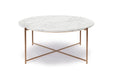 Small Round Coffee Table Frame With Marble Top-Cheshire Furniture Outlet