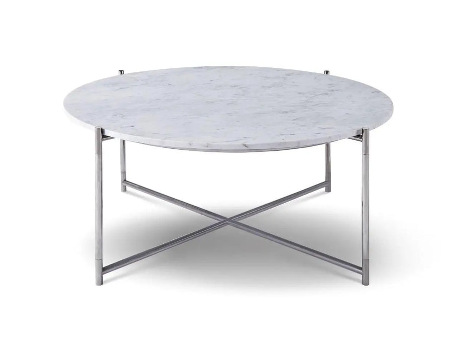 Small Round Coffee Table Frame With Marble Top-Cheshire Furniture Outlet