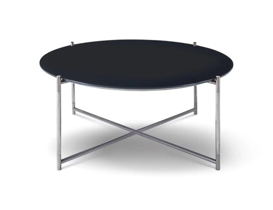 Small Round Coffee Table Frame With Marble Top-Cheshire Furniture Outlet