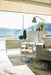 Door & Drawer Combination Sideboard White & Dark Chrome Accent-Cheshire Furniture Outlet