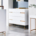 Alberto Wide Chests Of Six Drawer White Matt Lacquer-Cheshire Furniture Outlet