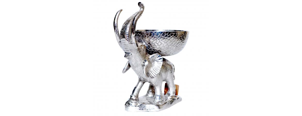 Elephant with Bowl-Cheshire Furniture Outlet